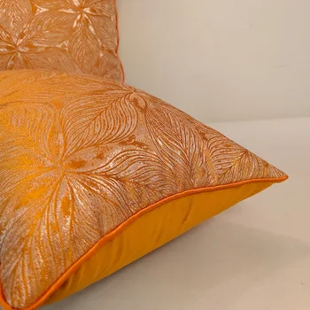 Prabangūs Žiedai Žakardo Pagalvę Padengti Smėlio spalvos Oranžinė Namų Dekoro Pagalvėlė Padengti Dekoratyvinių Užvalkalas 30x48cm/45x45cm pillowsham