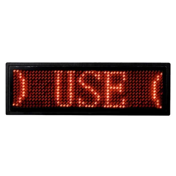 Programuojamas Skaitmeninis LED Przewijanie Pranešimą Vardo Žymą Id Ženklelį(12x48 Pikselių) (Raudona)