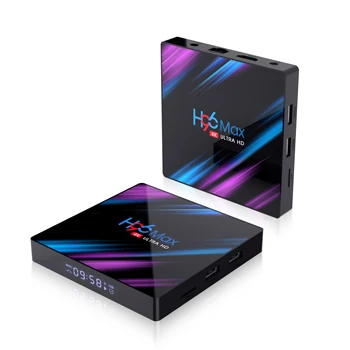 Quad Core HD Media player 4k Set Top Box RK3318 H96 Max Android10.0 5G Wifi TV Box 