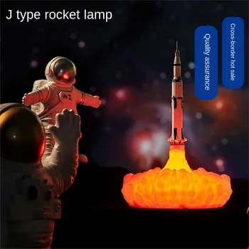 Raketų Lempos Space Shuttle Naktį Šviesos diodų (LED) 