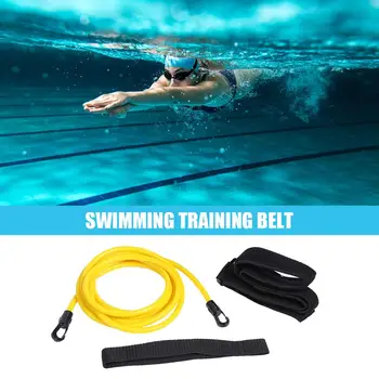 Reguliuojamas Plaukti Mokymo Atsparumas Diržo Plaukimo Bungee Exerciser Suaugusiems Vaikams Pavadėlio Akių Kišenėje Saugos Baseinas Įrankiai