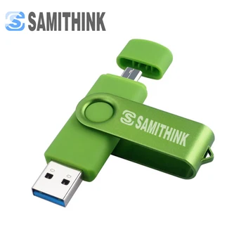 SAMITHINK USB Flash Drive 64GB OTG Pendrive USB 3.0 Didelio Greičio USB Pen Drive Logotipą, USB 