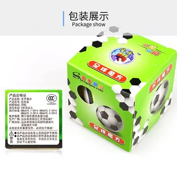 ShengShou Futbolo 2x2x2 Magic Cube 2x2 Cubo Magico Profesinės Neo Greitis Kubo Galvosūkį Antistress Žaislai Vaikams