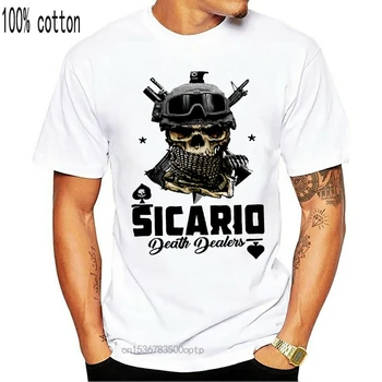 Sicario Narkotikų Hitman T-Shirt El Chapo Meksikos Kartelių Pablo Escobar Medellin Tee Marškinėliai, Gimtadienio Dovana