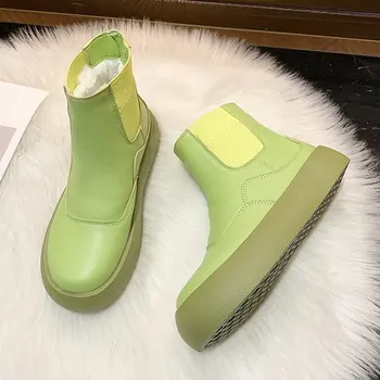 Snowshoes moterų 2020 m. žiemos pinigų želė spalvų mados, šilti moteriški batai su aksomo, atsitiktinis, ne slydimo batų