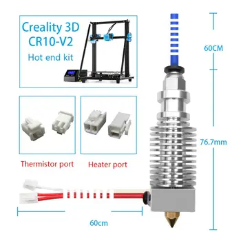 Spausdintuvo Dalys 24V Surinkti Ekstruderiu Karšto Pabaigos Rinkinys Creality 3D CR10-V2 Spausdintuvą