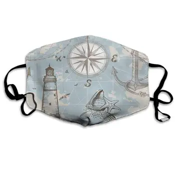 Swono Kaukė Jūros Žemėlapis, Pasaulio Jūros Žemėlapį su Kompasas 