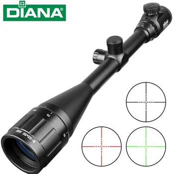 Taktinis 8-32X50 Šautuvas, Optika Red Dot Žalia Snaiperis Sritį Kompaktiškas Riflescopes Medžioklės Taikymo sritis