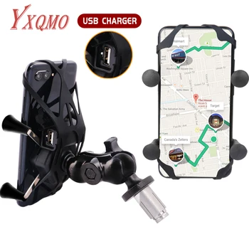 Telefono Laikiklis Šakės Koto Laikiklis Motociklo GPS Navigacija YXQMO Honda F5 CBR650F VFR1200 USB Įkroviklis