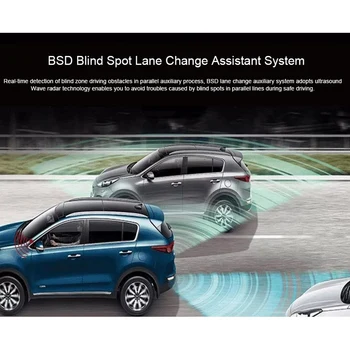 Universalus Automobilių Blind Spot Aptikimo Sistema BSM galinio vaizdo Veidrodis Ultragarso Atstumo Padėti Radaro Auto Vairavimo Saugumui, Priedai