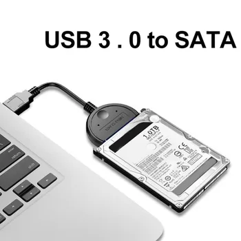 USB 3.0 SATA 3 Kabelis Sata Į USB 3.0 Adapteris, Iki 6 Gb / s Paramos 2,5 Colio Išorinį Kietąjį Diską HDD SSD 22 Pin Sata III Kabelis