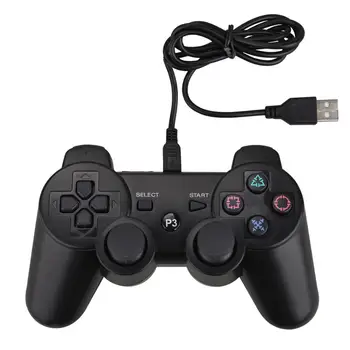 USB Laidinė Žaidimų Valdiklis PS3 Playstation 3 Dualshock Gamepad Kreiptuką PS3 Žaidimų Konsolės