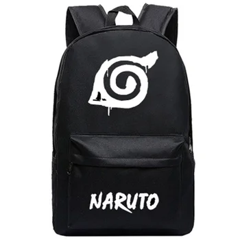 Uzumaki Naruto Kuprinė Anime krepšiai Studentų Atgal į Mokyklą Schoolbags Berniukų, Mergaičių Kuprinės Kelionės Paketą Nešiojamojo kompiuterio Krepšys Mochila