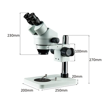 Vienu metu Židinio Pramonės Žiūronų Trinokulinis Stereo Mikroskopas Didinimas Nuolat Zoom 7X - 45X 3,5 X-180X Remonto Lydmetalis