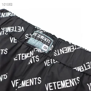 Visą Logotipas Vetements Kelnės Vyrams, Moterims, Aukštos Kokybės Streetwear Vetements Tiesios Kelnės Audinys VTM Kelnės