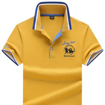 Vyrų drabužių mados slim fit viršūnės Vasarą polo marškinėliai vyrams trumpomis rankovėmis klasikiniai polo marškinėliai atsitiktinis vyrų 95% medvilnės polo marškinėliai