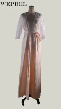 WEPBEL 2020 Naujas Moterų Mados Vestuvių Spausdinti Nėrinių Suknelė Bridesmaid, V-kaklo, Atvira nugara Elegantiškas Moteris Princesė Pettiskirt