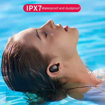 X7 Belaidės Ausinės TWS Bluetooth 5.0 IPX7 atsparus Vandeniui su Mic 2200mAh Baterija Langas 6D Stereo HiFi Belaidžių Ausinių