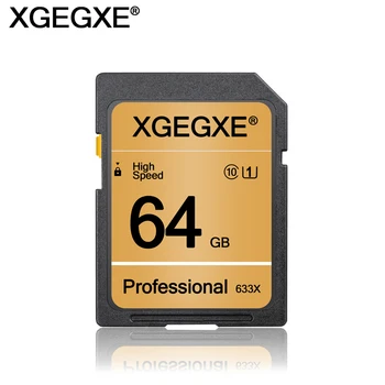 XGEGXE 64GB Fotoaparato Atminties Kortelę 32GB Class 10 Didelės Spartos 4GB 8GB 16GB UHS-1 Professinonal Flash Kortelės Kamera