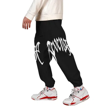 XXXTentacion 3D Krovinių Kelnės Vyrams/Moterims Atsitiktinis Veikia Poilsiu Sweatpants Black&white 