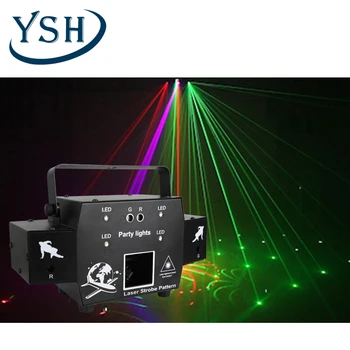 YSH Orlaivių Animacija Lazerio DJ Projektorius Disco Scenos Šviesos diodų (LED Hybrid Specialiųjų Efektų DMX Valdymo Juostoje KTV Šalies Apdaila