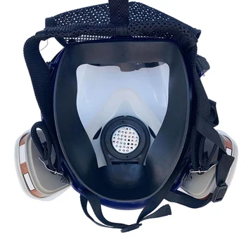 ZV 6800 Daugiafunkcinis Respiratorius dujokaukę Mėlyna sfera Super aišku, Patogu naudoti Apsauginę kaukę, dažų Purkštuvu saugos kaukė