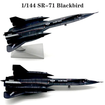 1/144 SR-71 Blackbird Didelio aukščio didelės spartos jet žvalgybinis lėktuvas Lydinio gatavų produktų rinkimo modelio produktus