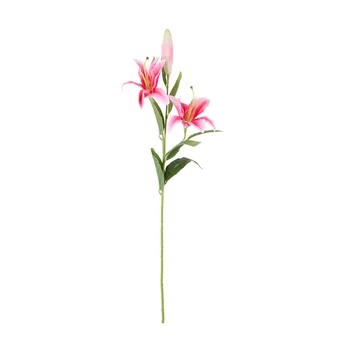 11pcs/3 vadovai 95cm Aukštos kokybės lily šilko gėlės, dirbtinės gėlės, vestuvių namų stalo apdailos
