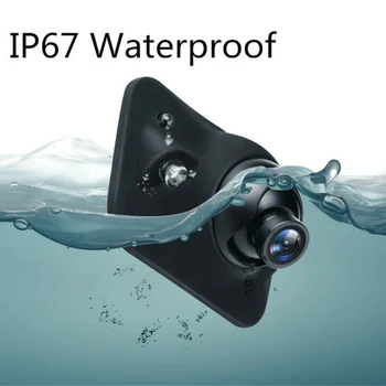 12V Automobilio Priekinės Galinės Šono Atbulinės eigos Kamera LED Atvirkštinio Atsarginės Vandeniui 170°NTSC Aukštos Kokybės Blind Spot Fotoaparatas
