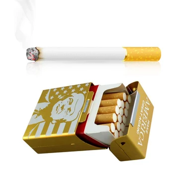 1PC Koziris Rūkymas Cigarečių, Aliuminio Cigarečių Atveju Cigarų Kišenėje Laikymo Dovana, Automobilių Puošyba