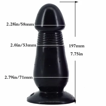 20*7cm didžiulis analinis dildo jokios vibracijos analinis kaištis butt plug kamštis didelis analinis plėtra sekso žaislai vagina G spot skatinti moterų