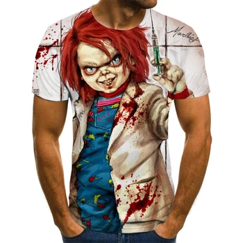 2020 Naujausias Joker 3D T-shirt 3D Vasaros Mados T-shirt Marškinėliai Žmogui Hip-Hop Derliaus Trumpas Rankovės Vintage Marškinėliai Grappige