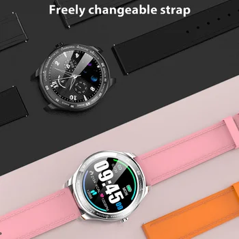 2021 CHOTOG Smart Watch Vyrų Pilnas Touch HD Apvalus Ekranas Širdies ritmo Sveikatos Tracker Smartwatch Moterys, Muzikos Valdymo 
