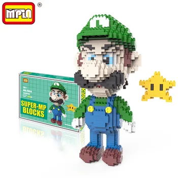 2100pcs+ Mini Kaminas Mario Bros Deimantų Kūrimo Bloką Yoshied Luigi Modelis Mirco Plytų Pav Žaislai Vaikams Dovanų