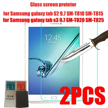2VNT Grūdintas Stiklas Ekrano apsaugos Samung Galaxy Tab S2 S3 S4 S5e S6 Lite 8.0 9.7 10.4 10.5 T860 T720 T830 T820 P610