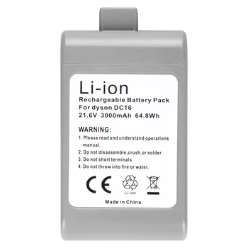 3.0 Ah 21.6 V Li-ion DC16 Dulkių siurblys Bateriją už Dyson DC16 DC12 12097 BP01 912433-01 L30