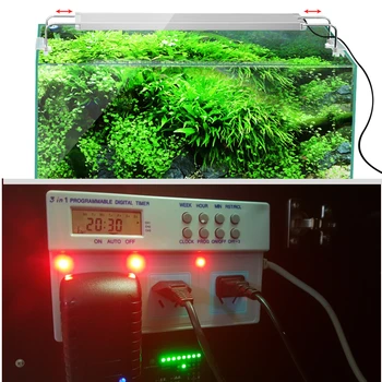 3 1. Programuojamas LCD Skaitmeninis Laikmatis Lizdas Maitinimo Laiko Kontrolė Žuvų Akvariumas Apšvietimas, Filtras Oro Siurblys Wavemaker Vandens Siurblys