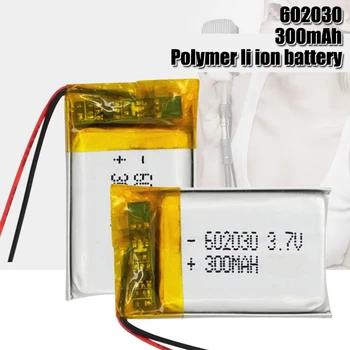 3.7 V 300mAh Li-ion Baterija 602030 Ličio Polimerų Įkraunama Baterija, MP3 MP4 bluetooth 