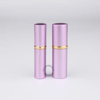 30pcs/daug Puikiai 5ml Violetinė Aliuminio+Stiklinis Butelis, 5cc Mini Kvepalai Skysčio Purkštukai Gražus Kosmetikos Pakuotės