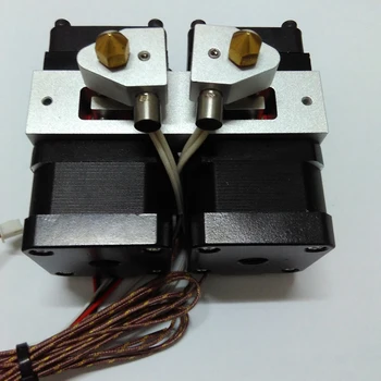 3D spausdintuvas dual antgalis galvos ekstruderiu pilnas Komplektas Suderinama su Makerbot Skirstytuvas 2x 0,4 mm, antgalis Tinka 1.75 mm kaitinimo