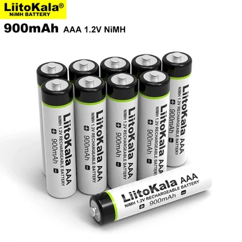 4-24PCS LiitoKala Originalus AAA NiMH Baterijos 1.2 V Įkraunamas Akumuliatorius 900mAh, Žibintuvėlis, Žaislai,nuotolinio valdymo pultas