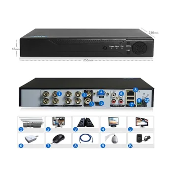 4/8 Kanalų 1080P H. 264 DVR Stebėti Saugumo NVR 960 H Diktofonas DVR P2P Kietąjį Diską, Vaizdo įrašymas Skaitmeninis Analoginis 1 Mašina, 3 Naudoja