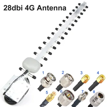4G Antena Yagi Antena 28dbi 4G LTE SMA Male BNC TNC RP SMA Male Lauko Krypties Stiprintuvas Stiprintuvas Modemo RG58 1,5 m