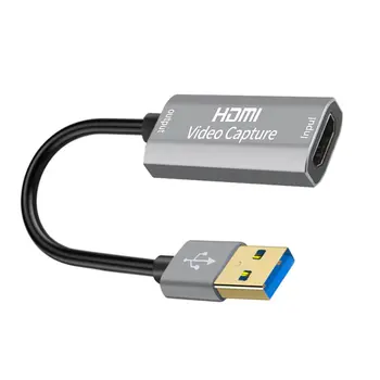 4K HDMI Video Capture Card USB 3.0 1080p 60Fps Žaidimas Užfiksuoti Kortelės Grabber Įrašyti Langelyje Transliacija už PS4 HD vaizdo Kameros Įrašymo