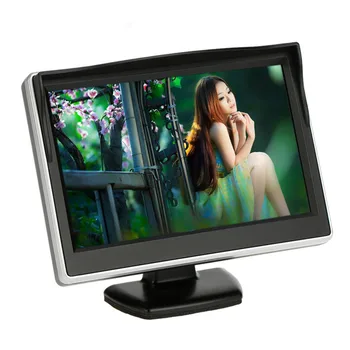5 colių HD TFT LCD screen Automobilinis Monitorius galinio vaizdo stovėjimo Stebėti,Laidinio ar Belaidžio galinio vaizdo kameros pasirinktinai