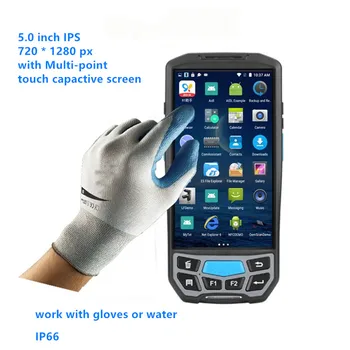 5 colių Jutiklinis ekranas, 4G, Bluetooth baterija 4800mah 6603 Honeywell PDA NFC skaitytuvas QR code Skaitytuvas 