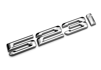 523I 525I 528I 530I 535I Raidžių Skaičius ABS Silver chrome Logotipas Ženklelis automobilių lipdukas reikmenys BMW 5 series 530 E46 E90 F30