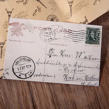 5packs didmeninė senojo derliaus pożółkły Atvirukas menininko raštą, kelionės lėktuvu kortelės rašyti Klasikinio Žinomų Europos Statybinių