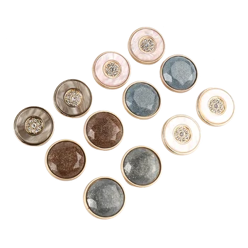 5vnt 25 mm cirkonio cobachon metaliniai mygtukai drabužis kailio siuvimo reikmenys, sagos, drabužių amatai