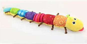 60cm minkšti Žaislai, Muzikos dalykų Caterpillar su Žiedas Varpas Mielas Animacinių filmų Gyvūnų Pliušinis Lėlės kūrybos Pradžioje Švietimo